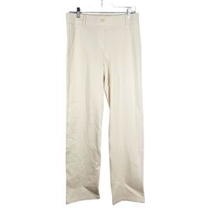 BETABRAND Medium Ivory Comfort Stretch Straight Leg Pants
